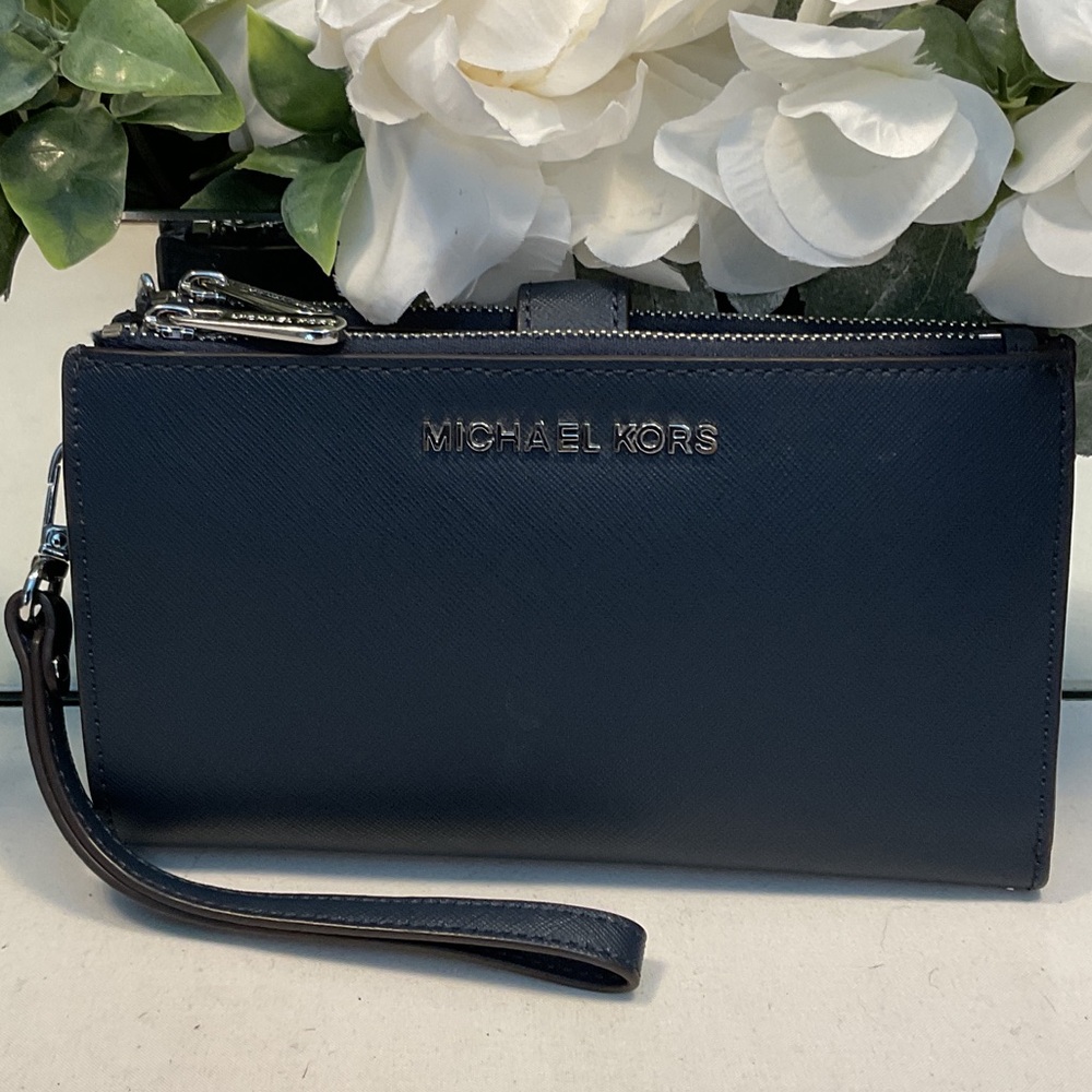 Michael Kors Navy Wristlet Wallet